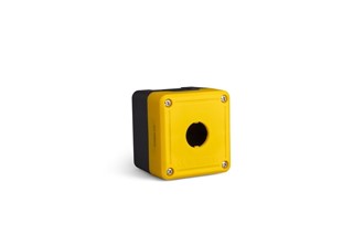 PY Series Plastic 1 Hole EMPTY Yellow-Black Control Box